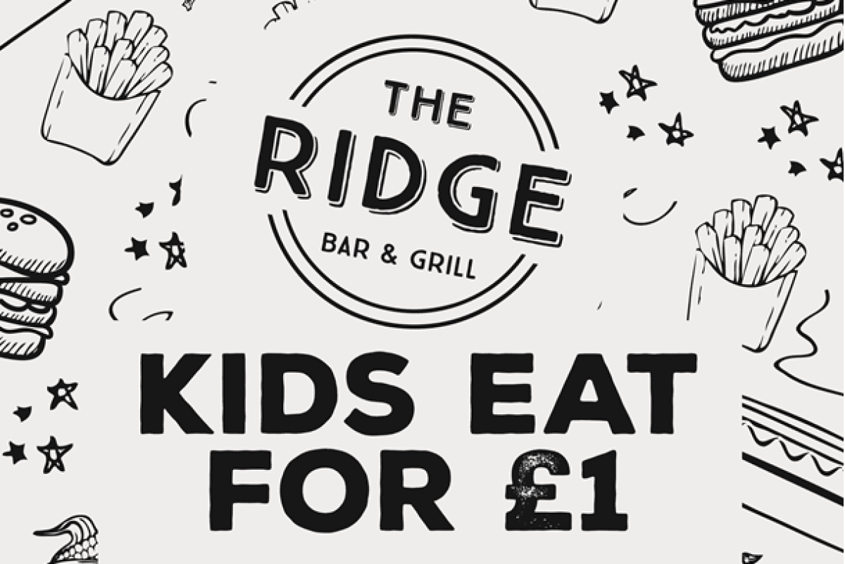 KIDS EAT FOR £1!