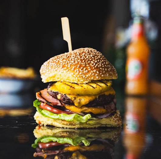 Order an Hawaiian Burger at The Ridge